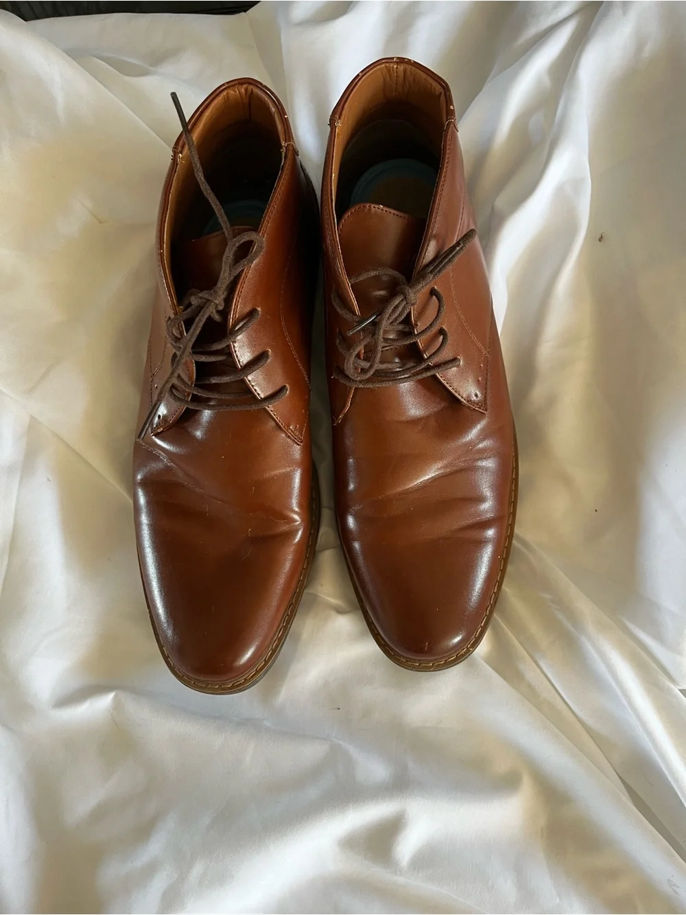 Nunn Bush Men's Tan/Brown Leather Chukka Boots - Lace-Up